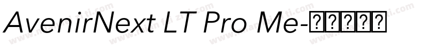 AvenirNext LT Pro Me字体转换
